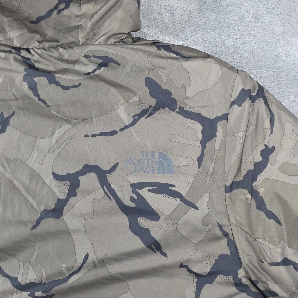 North Face Reversible Jacket Camo Army Green Men's Size US L - Picture 9 of 11